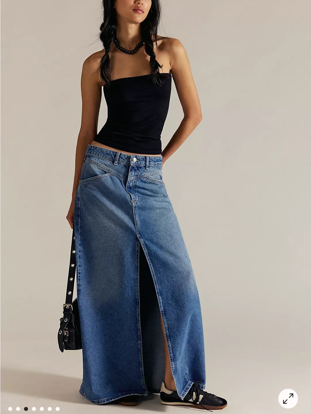 We The Free Come As You Are Denim Maxi Skirt -still on website msrp118 - Picture 2 of 8